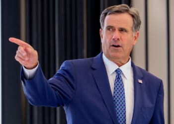 CIA Director John Ratcliffe, seen in a July photo, made an unannounced visit to Moscow earlier this week