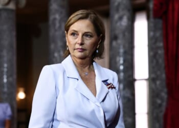 Sen. Darline Graham Nordone participates in a ceremonial swearing-in in the Old Senate Chamber at the U.S. Capitol on July 14, 2026, in Washington, D.C.