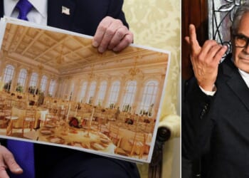Instead of focusing on his many local problems, Philadelphia District Attorney Larry Krasner, right, seems oddly fixated on the idea of destroying the White House ballroom after President Donald Trump leaves office.