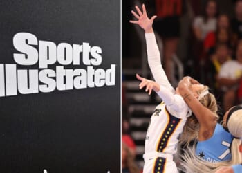 Sports Illustrated changed the title of an article about Dijonai Carrington's viral WNBA foul against Sophie Cunningham, right, after strong backlash online.