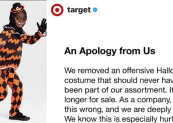 Target offered an apology for the Halloween costume, which it said "should never have been part of our assortment."