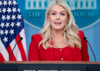 White House Press Secretary Karoline Leavitt holds a press briefing at the White House in Washington, D.C., U.S., July 23, 2026. REUTERS/Jonathan Ernst