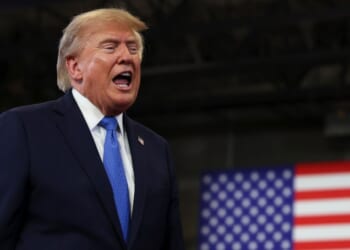 President Donald Trump, seen in an Aug. 14 photo, lashed out against Canada Monday.