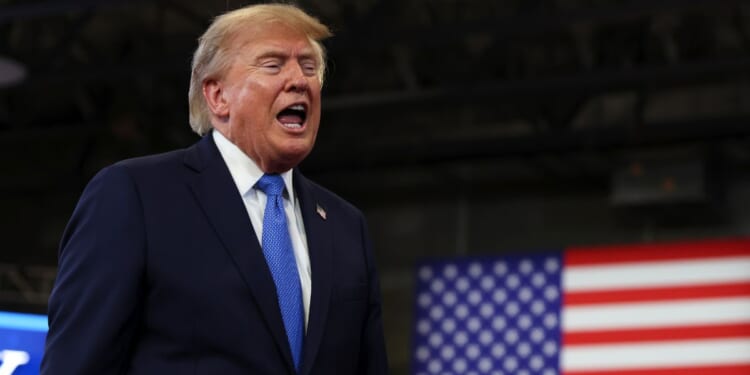 President Donald Trump, seen in an Aug. 14 photo, lashed out against Canada Monday.