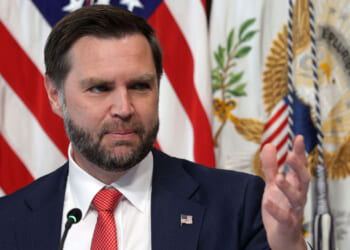 Close-up of U.S. Vice President JD Vance.