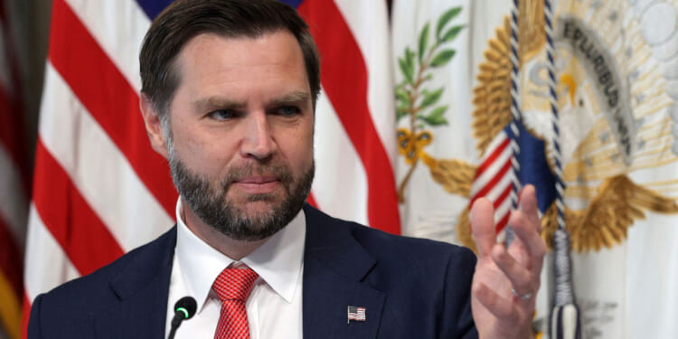 Close-up of U.S. Vice President JD Vance.