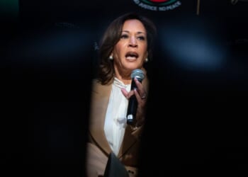 'Absolutely abhorrent': Harris blasts Trump's ban of liberal outlets from White House