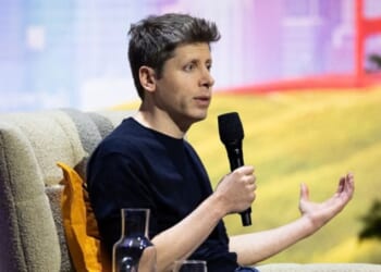 OpenAI CEO Sam Altman speaks at the Salesforce Dreamforce conference on September 15, 2026.