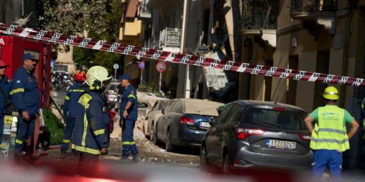 An explosion near the Acropolis in Greece injures at least 2 people and collapses a building