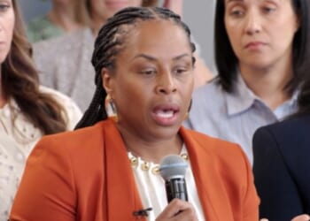 Dr. Kameelah Phillips tells the audience of Oprah Winfrey's show that they should have sympathy for black child-killers as well as white ones, as seen in a clip posted to social media on Sept. 10, 2026.