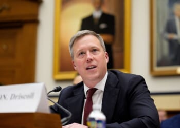 U.S. Army Secretary Dan Driscoll speaks during a House Armed Services Committee hearing on Capitol Hill on May 15, 2026, in Washington, D.C.