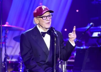 Art Garfunkel speaks onstage during the 68th GRAMMY Awards Pre-GRAMMY Gala & GRAMMY Salute to Industry Icons Honoring Avery Lipman & Monte Lipman on Jan. 31, 2026, in Los Angeles, California.