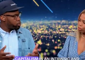 Entrepreneur Kmele Foster, left, schooled Jemele Hill on capitalism live on CNN.