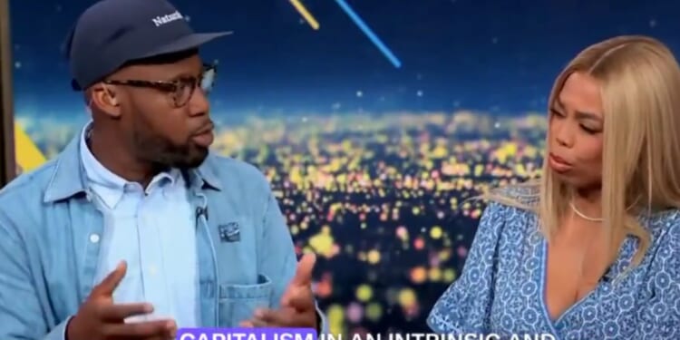 Entrepreneur Kmele Foster, left, schooled Jemele Hill on capitalism live on CNN.