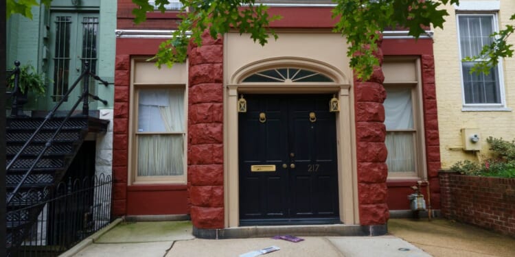 The Capitol Hill neighborhood residence of GOP Sen. Mitch McConnell of Kentucky is seen in an Aug. 3 file photo.