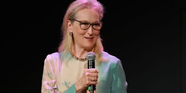 Meryl Streep attends the "The Devil Wears Prada 2" Wardrobe Auction in support of CPJ And CFDA at Christie's on Sept. 10, 2026, in New York City.