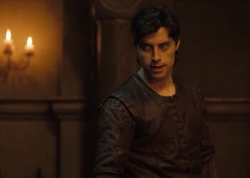 A shot of the character of Merlin from The Daily Wire's "The Pendragon Cycle."
