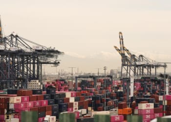 Containers fall off ship at Port of Los Angeles