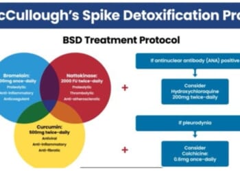 Dr. Peter McCullough, Chief Scientific Officer at The Wellness Company, designed the McCullough Protocol™ to help the body clear spike proteins.