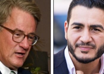 MS NOW host Joe Scarborough, left; Michigan Democratic Senate candidate Abdul El-Sayed, right.