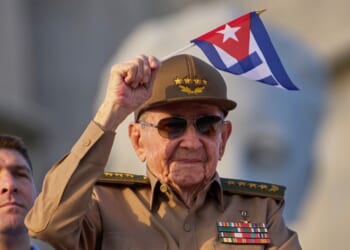 Former Cuban President Raul Castro reappears at a military event