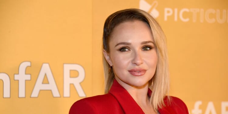 Hayden Panettiere attends amfAR Gala Los Angeles 2022 at Pacific Design Center on Nov. 3, 2022, in West Hollywood, California.