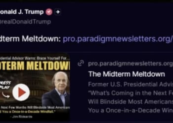 This prediction by Jim Rickards was so shocking, the president of the United States personally shared it with his vast number of followers.