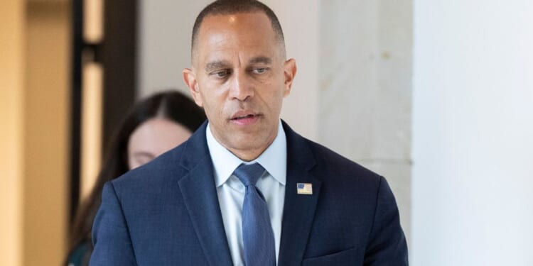 House Minority Leader Hakeem Jeffries, a New York Democrat, is facing sharp dissent from within his own party.