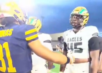 At a recent high-profile high school football game, a show of unsportsmanlike conduct went viral.