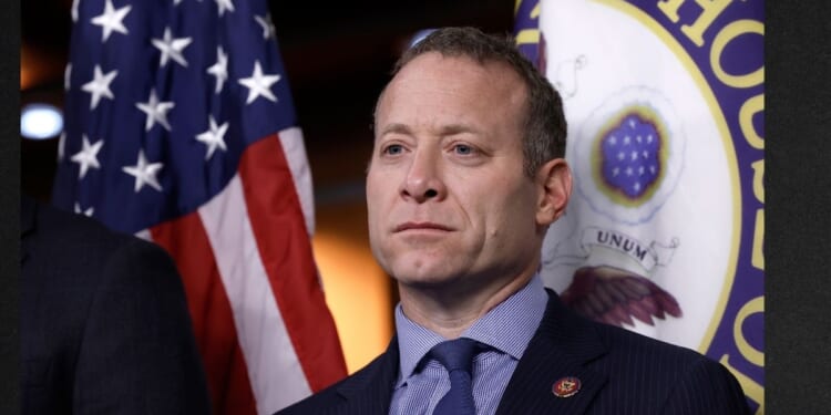 Rep. Josh Gottheimer, a New Jersey Democrat, seen in a 2023 photo, complained that the House resolution condemning socialism "isn't a serious bill."