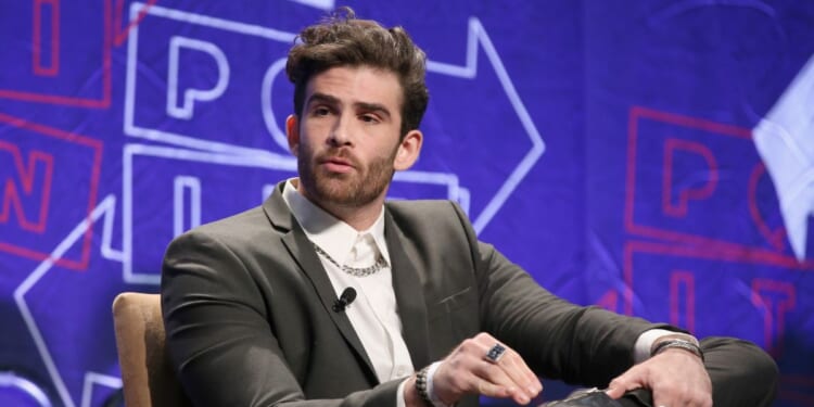 Hasan Piker speaks onstage during Politicon 2018 at Los Angeles Convention Center on Oct. 20, 2018, in Los Angeles, California.