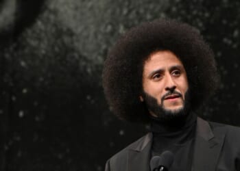 Colin Kaepernick speaks onstage during the Gordon Parks Foundation Awards Dinner and Auction 2026 at Cipriani 42nd Street on May 19, 2026, in New York City.
