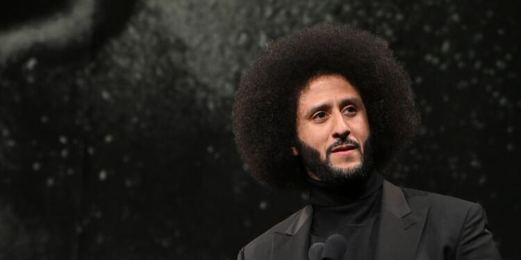 Colin Kaepernick speaks onstage during the Gordon Parks Foundation Awards Dinner and Auction 2026 at Cipriani 42nd Street on May 19, 2026, in New York City.