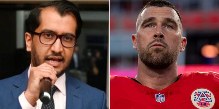 Kansas City Chiefs tight end Travis Kelce, right, was named as one of the victims of Siddharth Jawahar, left, who fleeced investors to the tune of more than $30 million.
