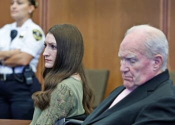 Lindsay Clancy and her attorney Kevin Reddington listen as the judge declares a mistrial at the conclusion of Clancy's murder trial at the Plymouth County Superior Court in Plymouth, Massachusetts, on Sept. 4, 2026.