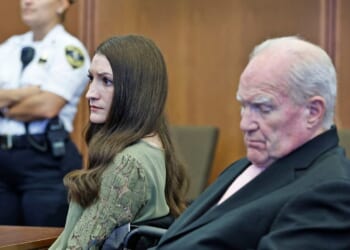 Lindsay Clancy and her attorney, Kevin Reddington, listen as the judge declares a mistrial at the conclusion of Clancy's murder trial at the Plymouth County Superior Court in Plymouth, Massachusetts, on Sept. 4, 2026.