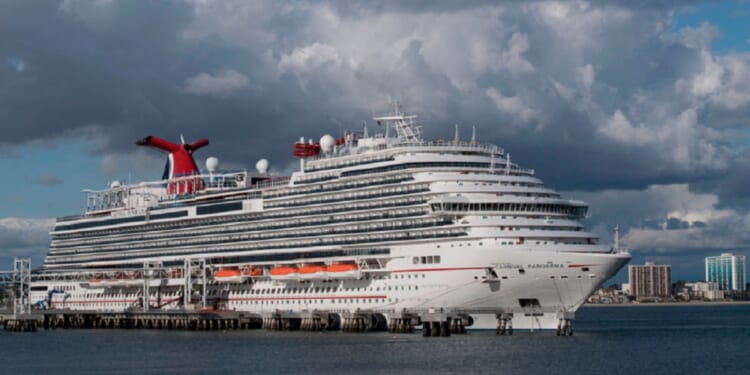 The Carnival cruise ship Panorama is pictured in a March 2020 file photo in Long Beach, California.