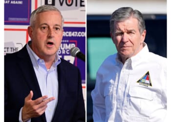 Michael Whatley casts Senate rival Roy Cooper as 'radical' in GOP convention speech