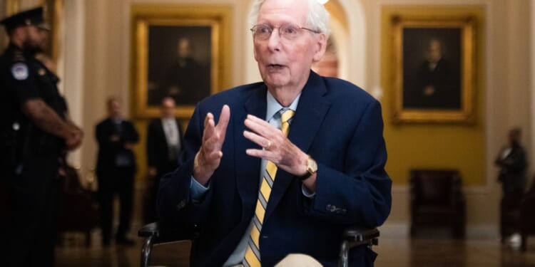Mitch McConnell returns to Senate three months after serious fall