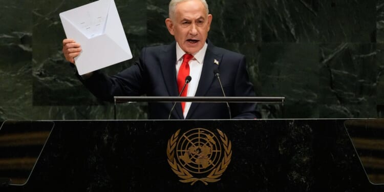 Netanyahu dismisses opponents, praises Trump in brash speech at United Nations