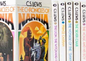 A boxed set of the C.S. Lewis saga "The Chronicles of Narnia."