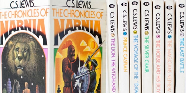 A boxed set of the C.S. Lewis saga "The Chronicles of Narnia."