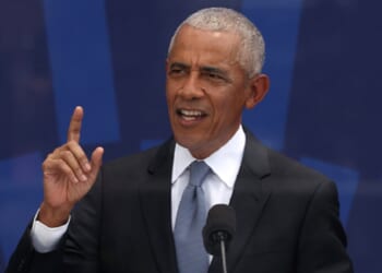 Former U.S. President Barack Obama, pictured speaking at the June opening of his presidential center in Chicago.