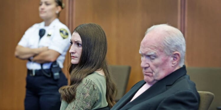 Defendant Lindsay Clancy and her attorney Kevin Reddington listen as the judge declares a mistrial at the conclusion of Clancy's murder trial at the Plymouth County Superior Court in Plymouth, Massachusetts, on Sept. 4, 2026.