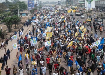 Police fire tear gas to break up Congo protests against constitutional changes
