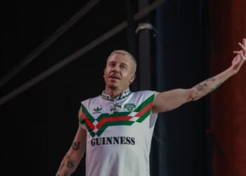 Macklemore performs at Virgin Media Park on June 5, 2025, in Cork, Ireland.