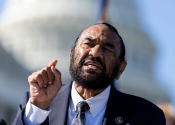 Rep. Al Green speaks at a press conference at the U.S. Capitol on Sept. 14, 2026, in Washington, D.C.