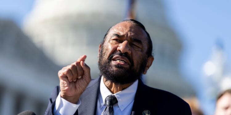 Rep. Al Green speaks at a press conference at the U.S. Capitol on Sept. 14, 2026, in Washington, D.C.