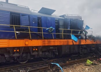 Russian drone hits train near Ukraine-Poland border soon after visiting dignitaries passed through