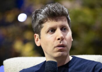 US billionaire AI investor Sam Altman speaks at the annual Dreamforce event in San Francisco, California on September 15, 2026.
